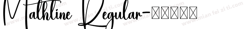 Mathline Regular字体转换
